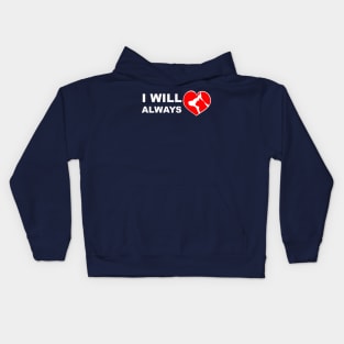 I will always love animals Kids Hoodie